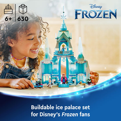 LEGO ǀ Disney Frozen Elsa’s Ice Palace Building Toy Set for Kids with a Castle and Elsa & Anna Minidoll Figures, Fun Gift Idea for Girls, Boys and Film Fans Aged 6 Plus 43244