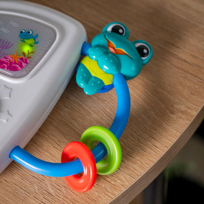 Baby Einstein Ocean Explorers musical light-up toy for babies 3+ months, featuring colorful ocean-themed design and interactive elements.