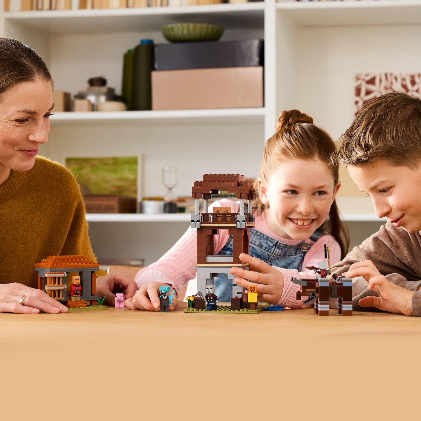 LEGO Minecraft The Pillager Outpost and Ravager Toy - incl. a Posable Figure with a Snapping Jaw Function, and a Village Fortress - Gaming Gift for 9+ Year Old Boys & Girls - 21278