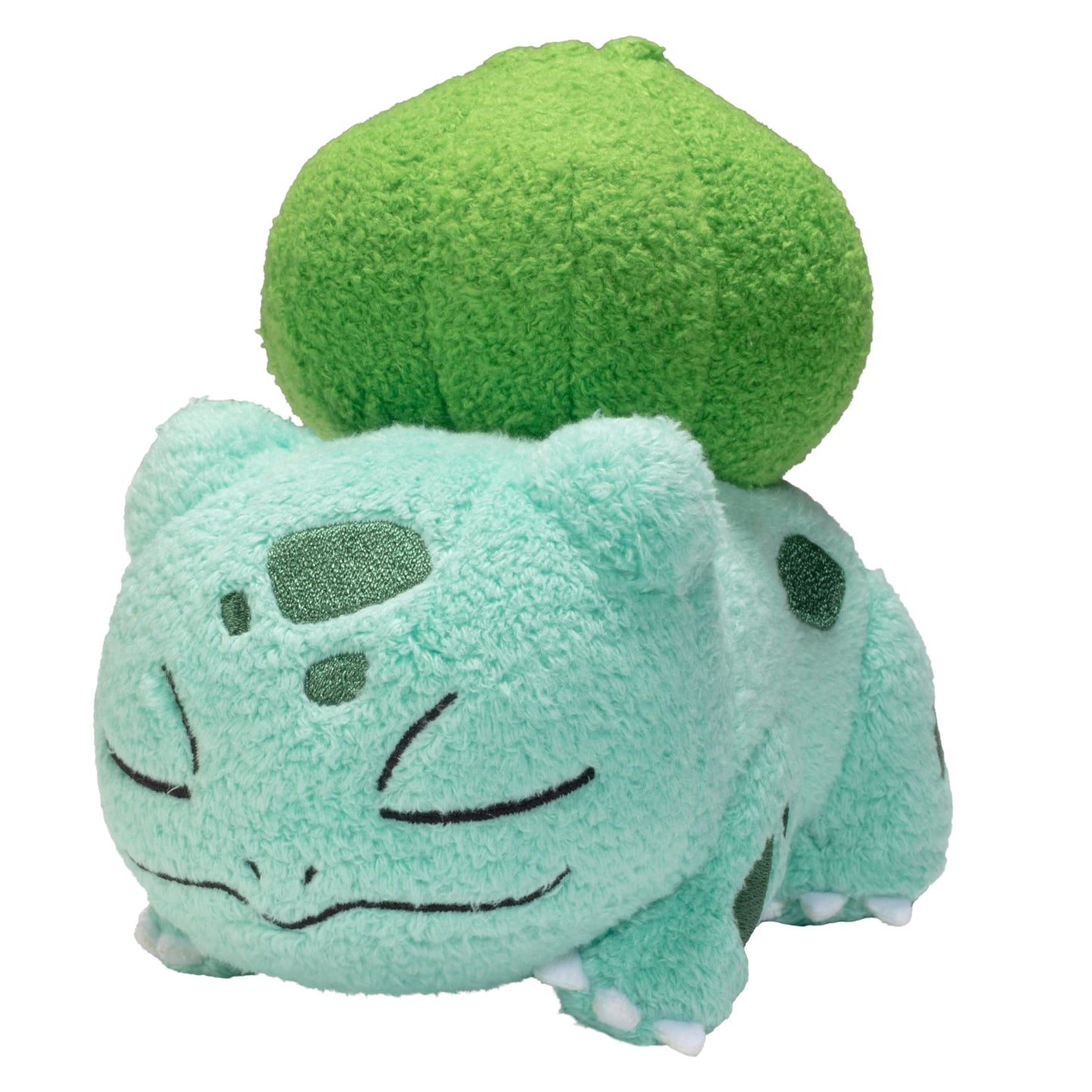 5-inch Pokémon sleeping plush toys featuring Bulbasaur, Charmander, and Squirtle arranged together.