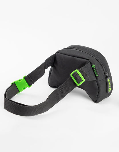 Xbox unisex kids black cross body bag with zip closure and logo, ideal for travel and school, perfect for young gamers.