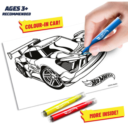 BLADEZ Hot Wheels Toyz craft activity set with stickers, coloring pens, mini card scene for kids' creative fun and party bags