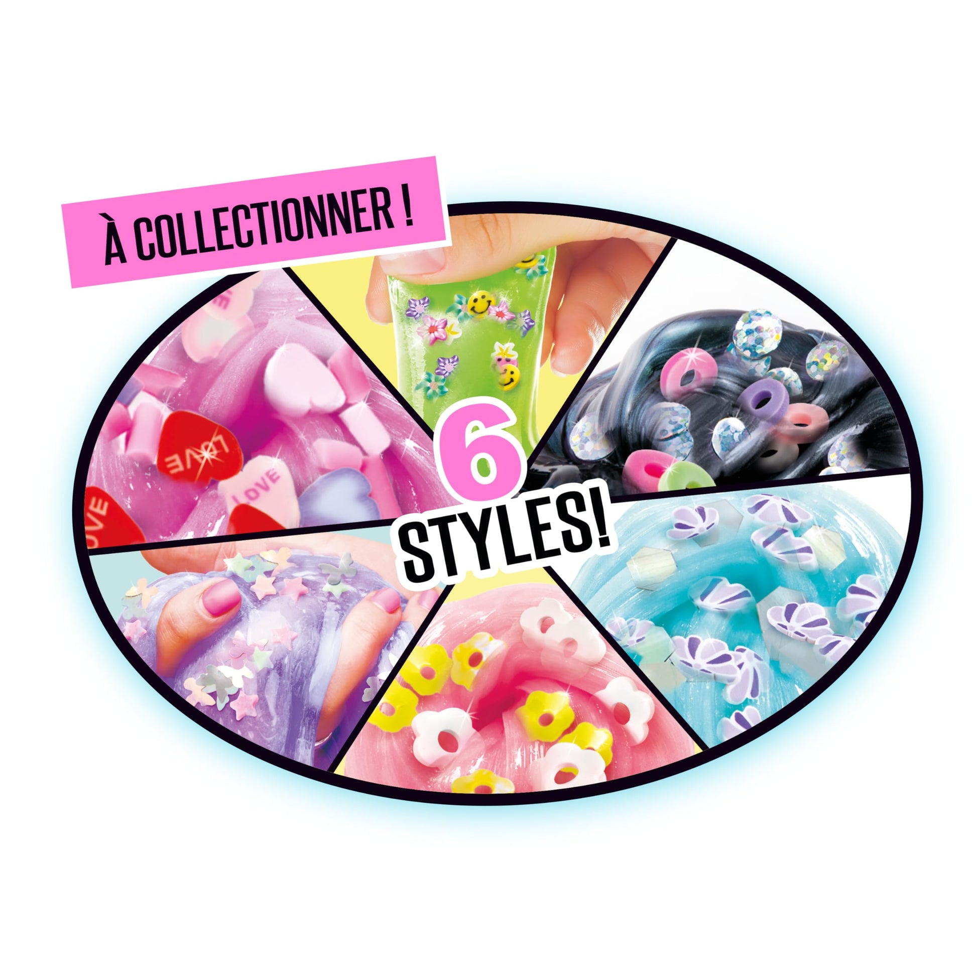 Set of three Canal Toys So Slime SSC 003 shakers in assorted vibrant colors for sensory play and slime creation.