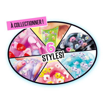 Set of three Canal Toys So Slime SSC 003 shakers in assorted vibrant colors for sensory play and slime creation.
