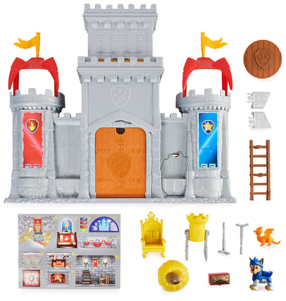 Paw Patrol, Rescue Knights Castle HQ Transforming 11-Piece Playset with Chase and Mini Dragon Draco Action Figures, Kids’ Toys for Ages 3 and up