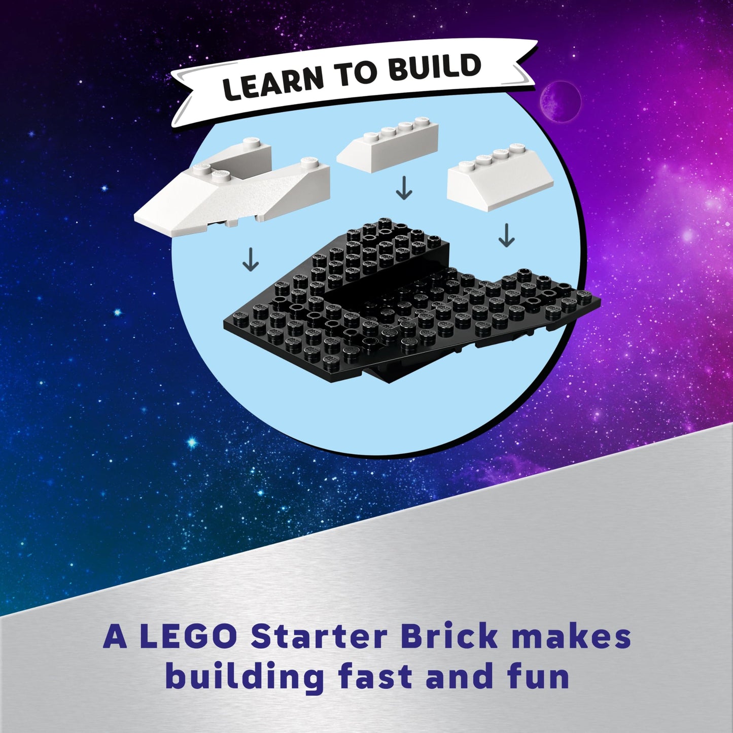 LEGO City Spaceship and Asteroid Discovery Set with astronaut minifigures and alien figure for imaginative play.