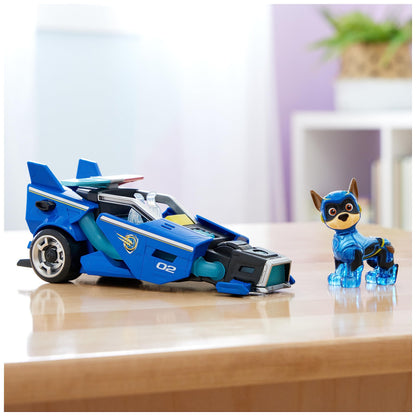 PAW Patrol: The Mighty Movie Toy Car with Chase Mighty Pups Action Figure, Lights and Sounds, Kids’ Toys for Boys and Girls 3+