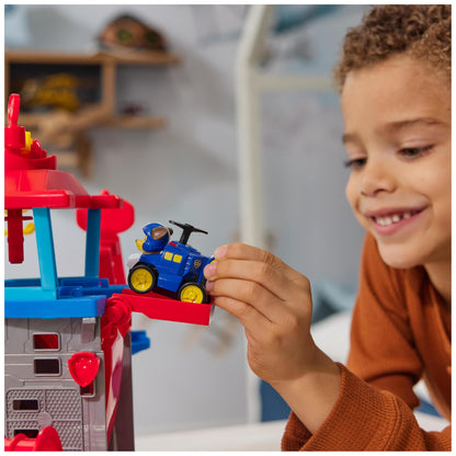 Paw Patrol: Air Rescue, Pup Squad Adventure Bay Airport Playset, with Chase Toy Car Vehicle Launcher, Kids’ Toys for Boys and Girls 3+
