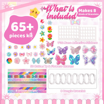 Eichhoo friendship bracelet making kit for kids, featuring colorful beads, strings, and jewelry supplies for girls aged 5-12.