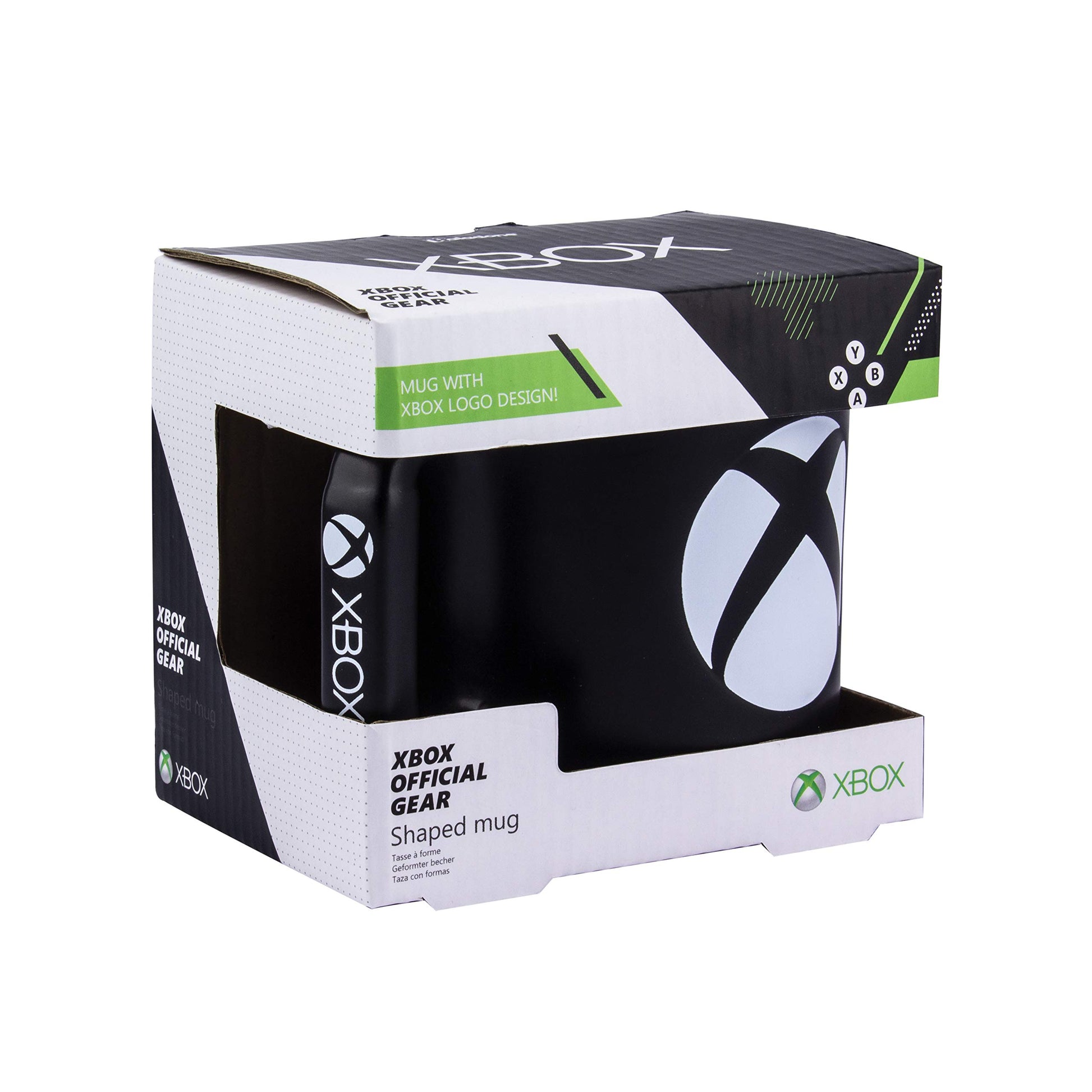 Paladone Xbox ceramic coffee mug featuring official Xbox 360 gaming design, ideal for collectors and gaming enthusiasts.