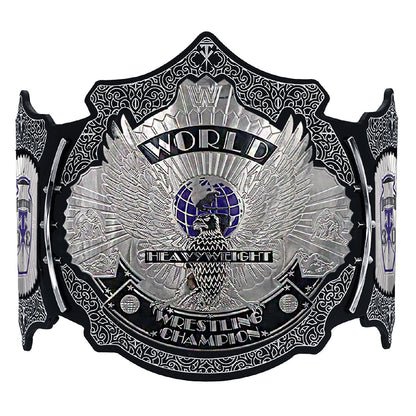 Octal Sports - UnderTaker 30-Years Signature Championship Title Belts Adult Size Upto 46" Wrestling Replica 2mm Gold Coated Leather Base (Black)