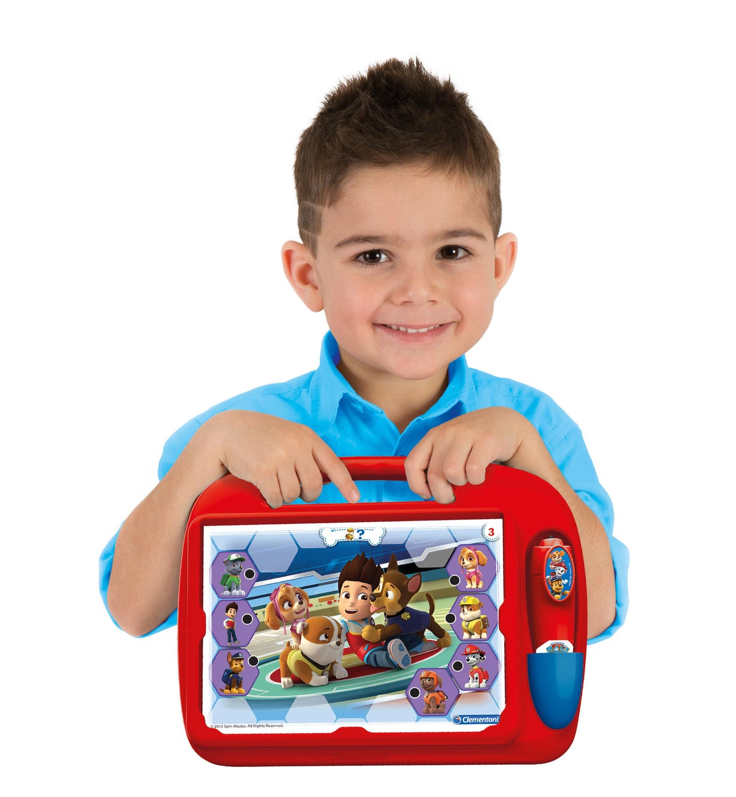 Clementoni- Paw Patrol: Interactive Learning Playtable with Quiz Pen & Educational Cards (4-6 + Years)