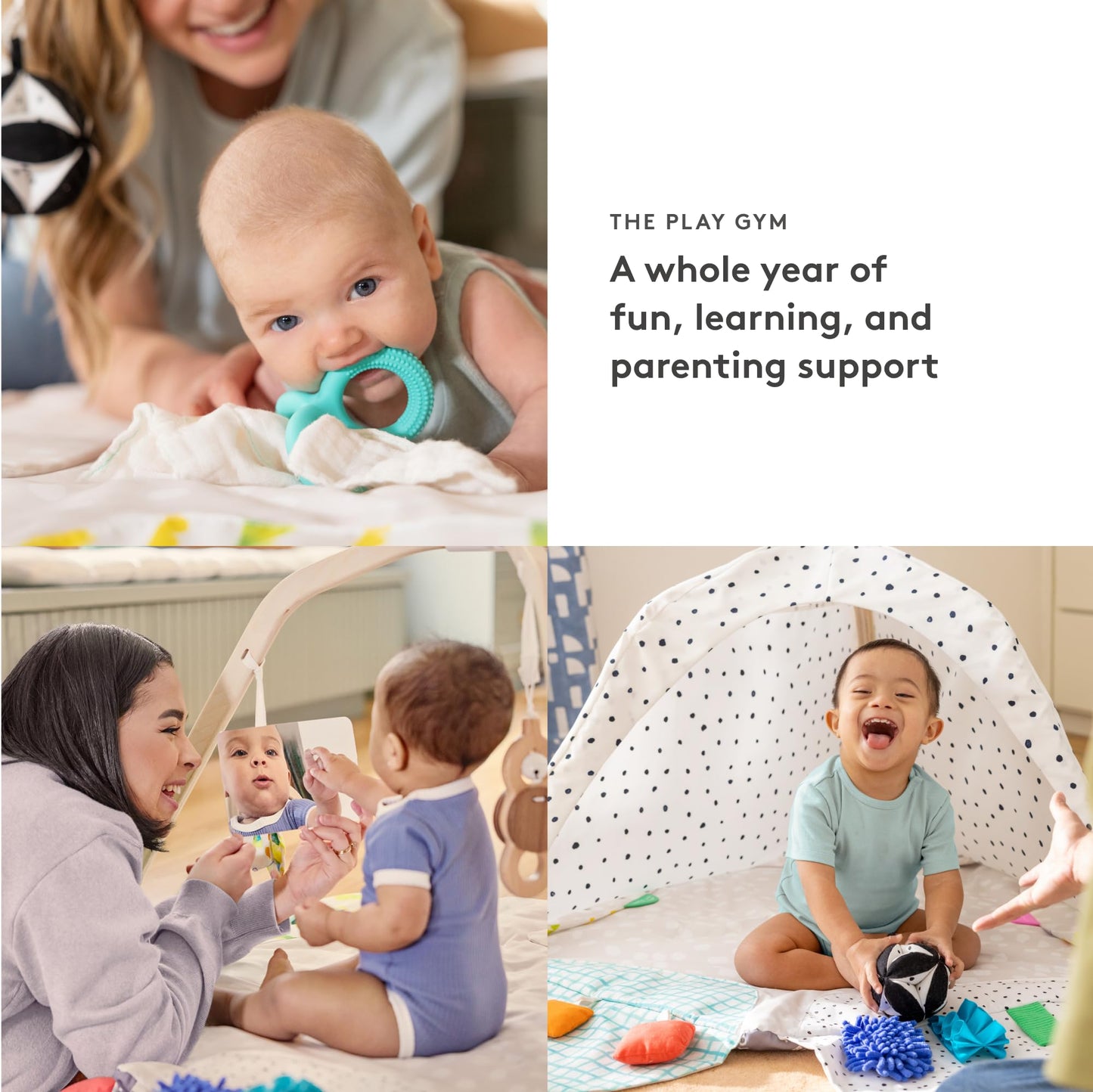 LOVEVERY | The Play Gym | Award Winning For Baby, Stage-Based Developmental Activity Gym & Play Mat for Baby to Toddler