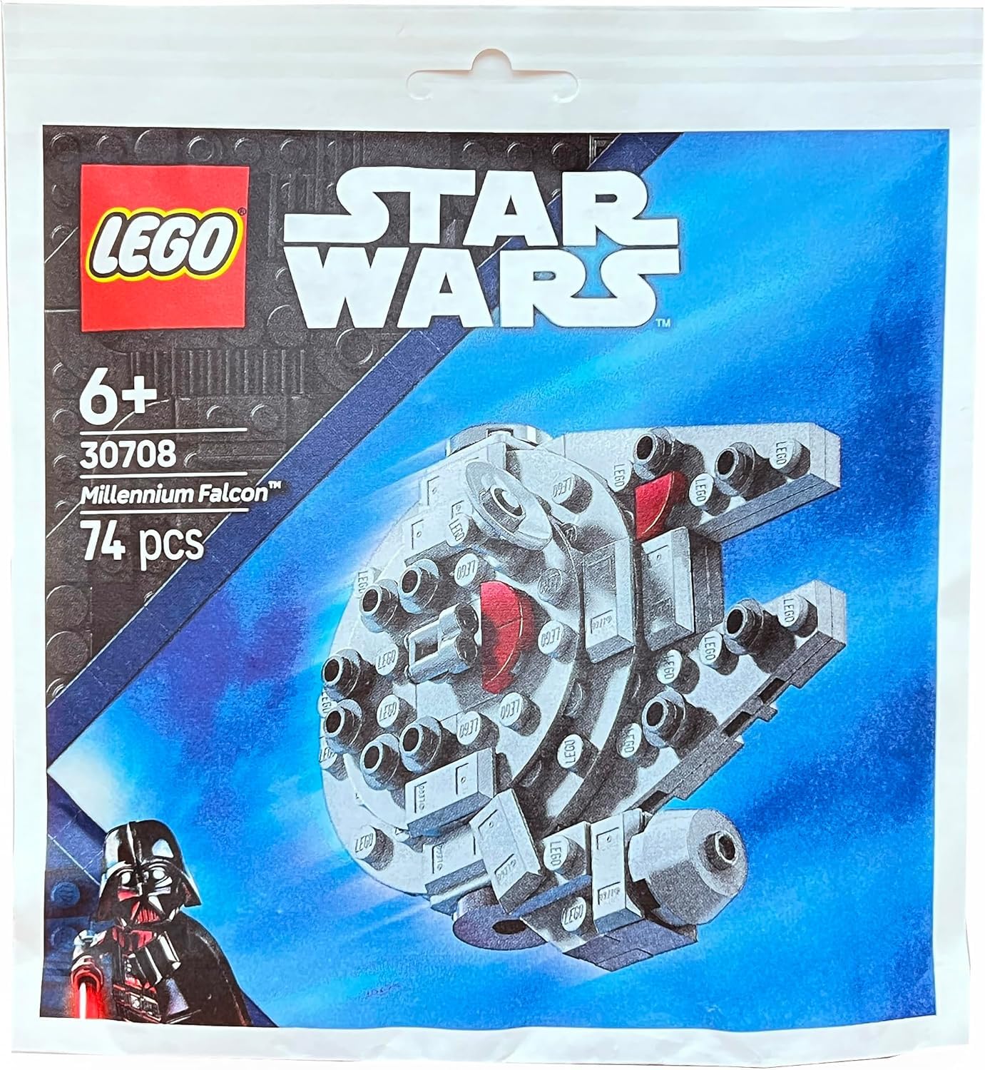 LEGO Star Wars Millennium Falcon MiniModel showcasing detailed design and iconic shape against a neutral background.