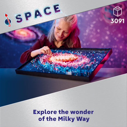 LEGO Art The Milky Way Galaxy - Space Model Kit for Adults - Astronomy Gift for Mothers - Makes a Great Creative Activity or Home Office Décor Idea for The Living Room - 31212