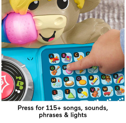 Fisher-Price Baby Learning Toy Link Squad A to Z Yak with interactive music and lights for babies 9+ months, UK English, compatible with Link Squad.