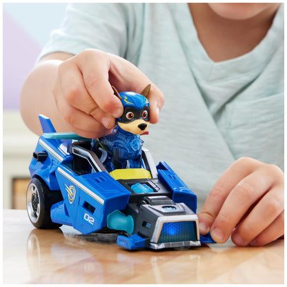 PAW Patrol: The Mighty Movie Toy Car with Chase Mighty Pups Action Figure, Lights and Sounds, Kids’ Toys for Boys and Girls 3+