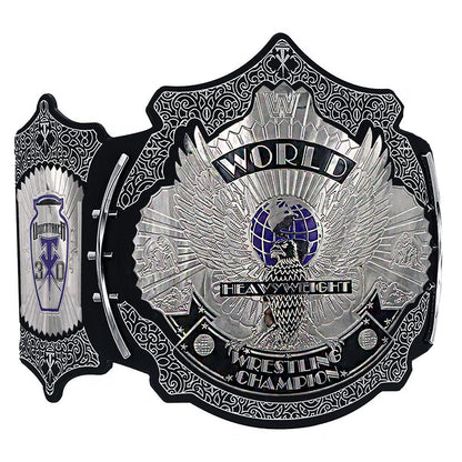 Octal Sports - UnderTaker 30-Years Signature Championship Title Belts Adult Size Upto 46" Wrestling Replica 2mm Gold Coated Leather Base (Black)