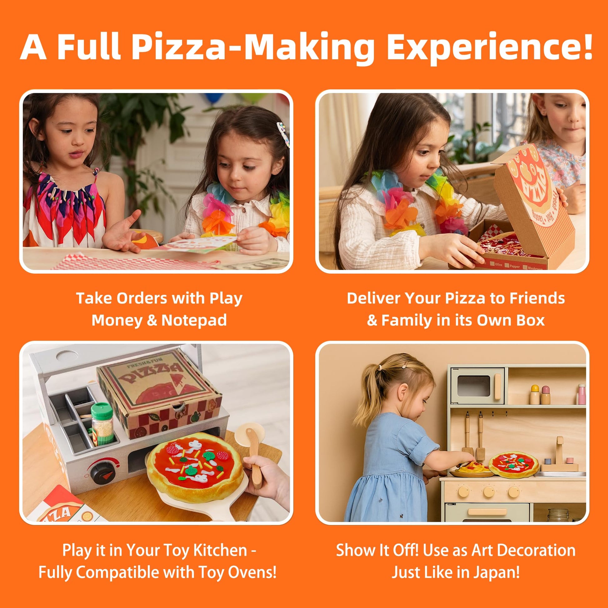 Meli&Melo slime making kit with pizza-themed non-sticky slime and air dry clay for kids ages 4-12, arts and crafts DIY set.