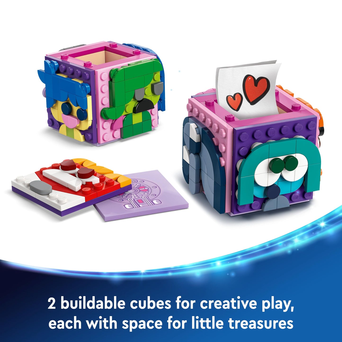 LEGO Disney Pixar Inside Out 2 Mood Cubes Playset, Building Toy for 9 Plus Year Old Girls & Boys, Includes Character Mini-Doll Figures from the Film, Fun Gift to Share Emotions like Joy 43248