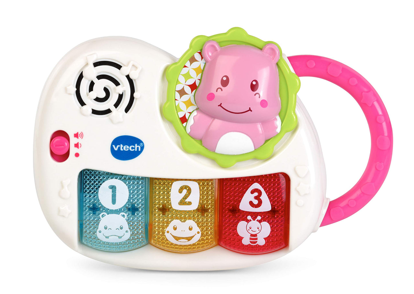 VTech My First Gift Set New Baby Gifts | Newborn Baby Toys Including Hippo Animal Plush, Baby Teether, | 0, 6, 12 Months + for Boys & Girls, Pink, English Version,Box size: 40 x 30.5 x 7.8cm