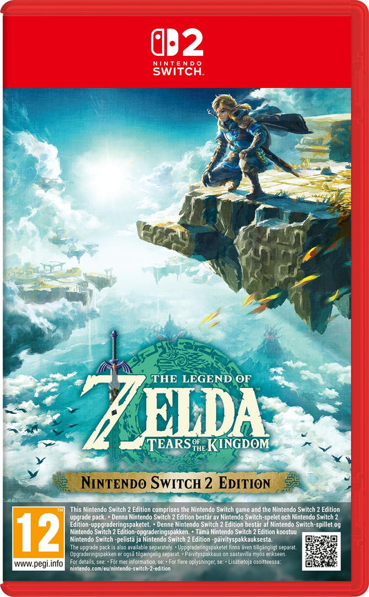 Nintendo Switch game case for The Legend of Zelda: Tears of the Kingdom, featuring artwork of Link and the game's logo.