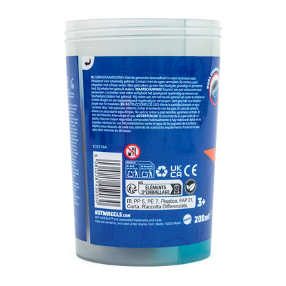Hot Wheels children's bath goo in 200ml, colorful bubble bath slime with a toy car, perfect for fun bath time.