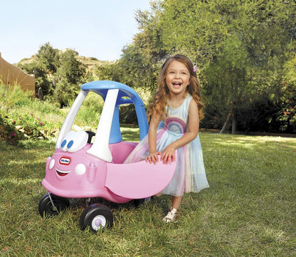 little tikes Princess Cozy Coupe Car - Ride-On with Real Working Horn, Clicking Ignition Switch, & Fuel Cap, 84 cm (H) x 72 cm (W) x 44 cm (D)