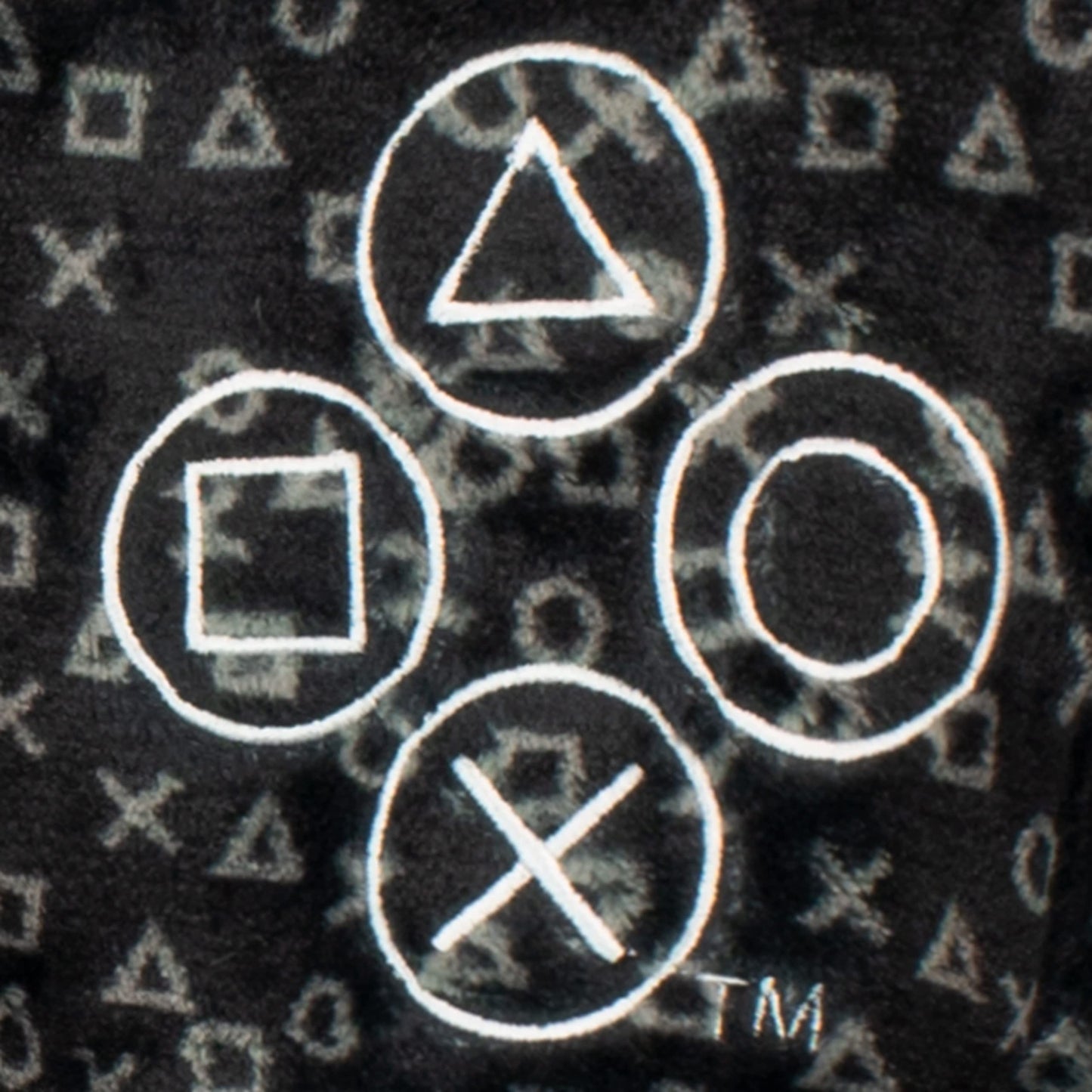 Black PlayStation boys' dressing gown for ages 5-6, featuring PlayStation branding and cozy, soft fabric for comfortable wear.