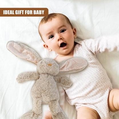The Magic Toy Shop Plush Rabbit Bunny Teddy - Super Soft Cuddly Toy - Seated Stuffed Animal, Suitable from Birth - Great Gift for Kids & Adults for All Occasions (Beige)