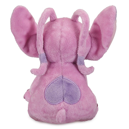 Disney Store Angel Mini Bean Bag Plush of Stitch, 17cm pink stuffed alien toy, soft and cuddly for children ages 0+