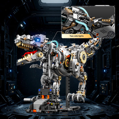 HJPLPXH Mechanical Tyrannosaurus Building Blocks Set with LED Light, T Rex Model Home Decor Gift for Adults Teens Kids Boys Ages 12+（1268PCS）