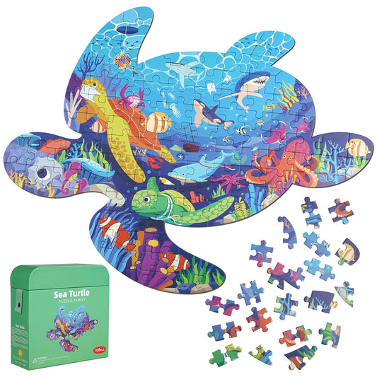 Sea Turtle Jigsaw Puzzle for Kids, 108 Pieces Jigsaw Puzzle with Large Pieces for Kids Age 4 5 6 7 8 9 10 Years.