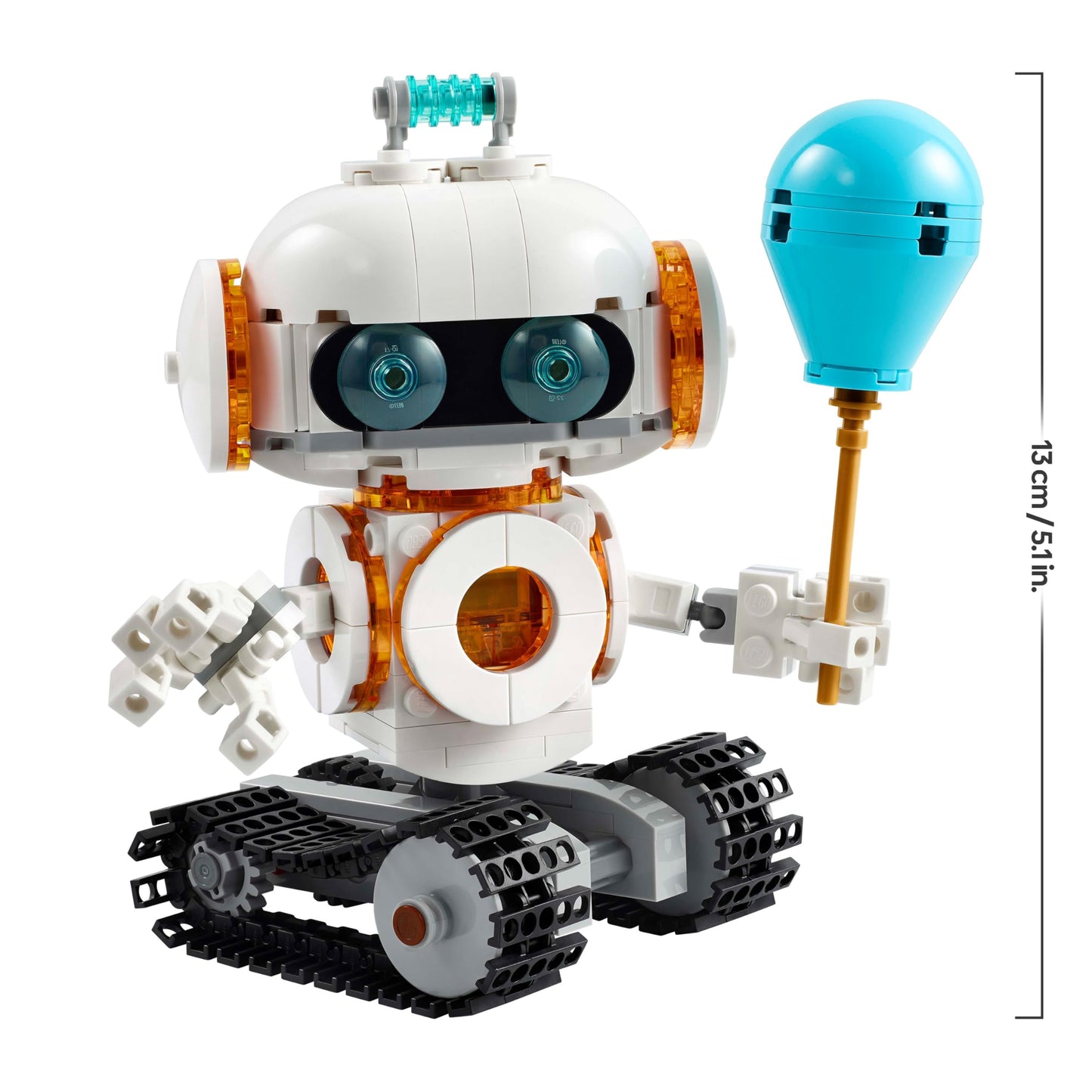 LEGO Creator 3in1 Space Robot toy, featuring a transformable dog figure and rocket model for creative building fun.