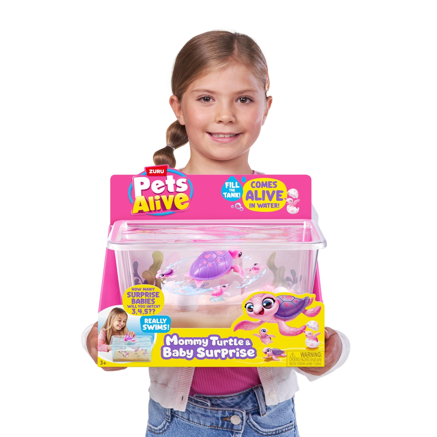 Pets Alive Mama Turtle Surprise by ZURU, Robot Toy Pet Turtle