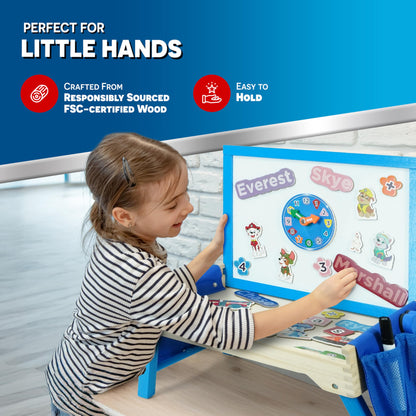 Paw Patrol Creation Station Table - Magnetic Creation Station, Counting, Colouring, Spelling, Time-Telling, Drawing, Colourful - Hours of Craft Fun for 3 Years and Up