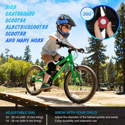 Lixada Kids Full Face Helmet Detachable Full Face Kids Bike Helmet Children Sports Safety Helmet for Cycling Skateboarding Roller Skating