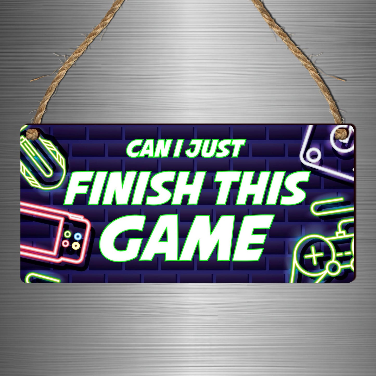 Wooden gamer plaque from Pixie's Gifts featuring gaming-themed decor, ideal for game rooms, Xbox, and PlayStation enthusiasts.