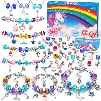 ZOOI Bracelet Making Kit, Jewellery Making Kit for Girls Gifts for 5-13 Year Old Girl Toys Arts and Crafts Kits for Kids, Stocking Fillers Kids, Gifts for Teenage Girls Birthday Presents