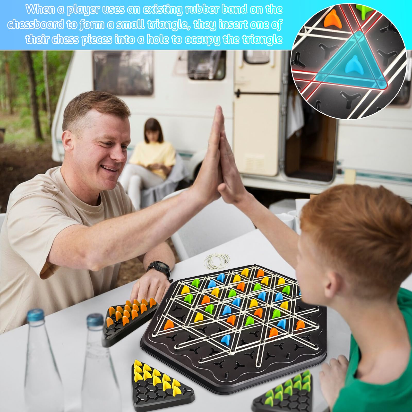 Kykae chess game with wooden board and pieces, suitable for kids and adults, perfect for family night multiplayer fun.