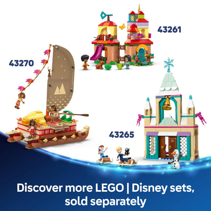 LEGO | Disney Moana 2 Moana's Island Fun - Building Toy for 5+ Year Old Girls, with a House, Waterfall Slide & 2 Micro Dolls incl. Simea - Collectible Birthday Gift for Fans - 43260