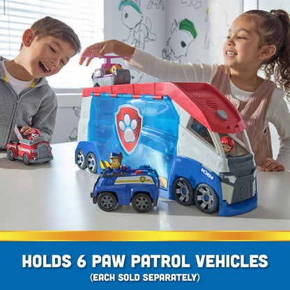 Paw Patrol, Transforming PAW Patroller with Vehicle Launchers, Lights & Sounds, Ryder Action Figure & ATV Toy Car, Kids’ Toys for Boys & Girls Ages 3+