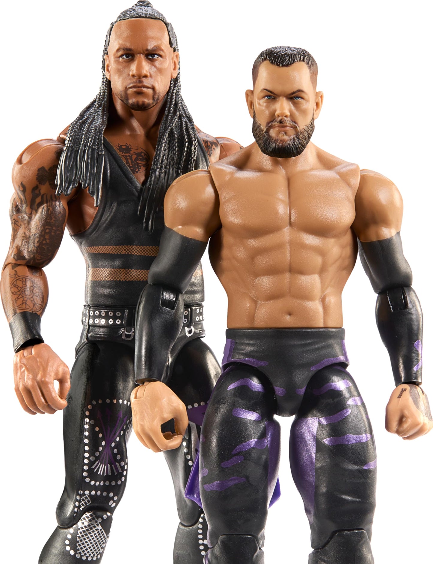 Mattel WWE Main Event Championship Showdown 2-Pack Action Figures & Accessory, Series #20 Damian Priest & Finn Balor Collectible Set, JCV72