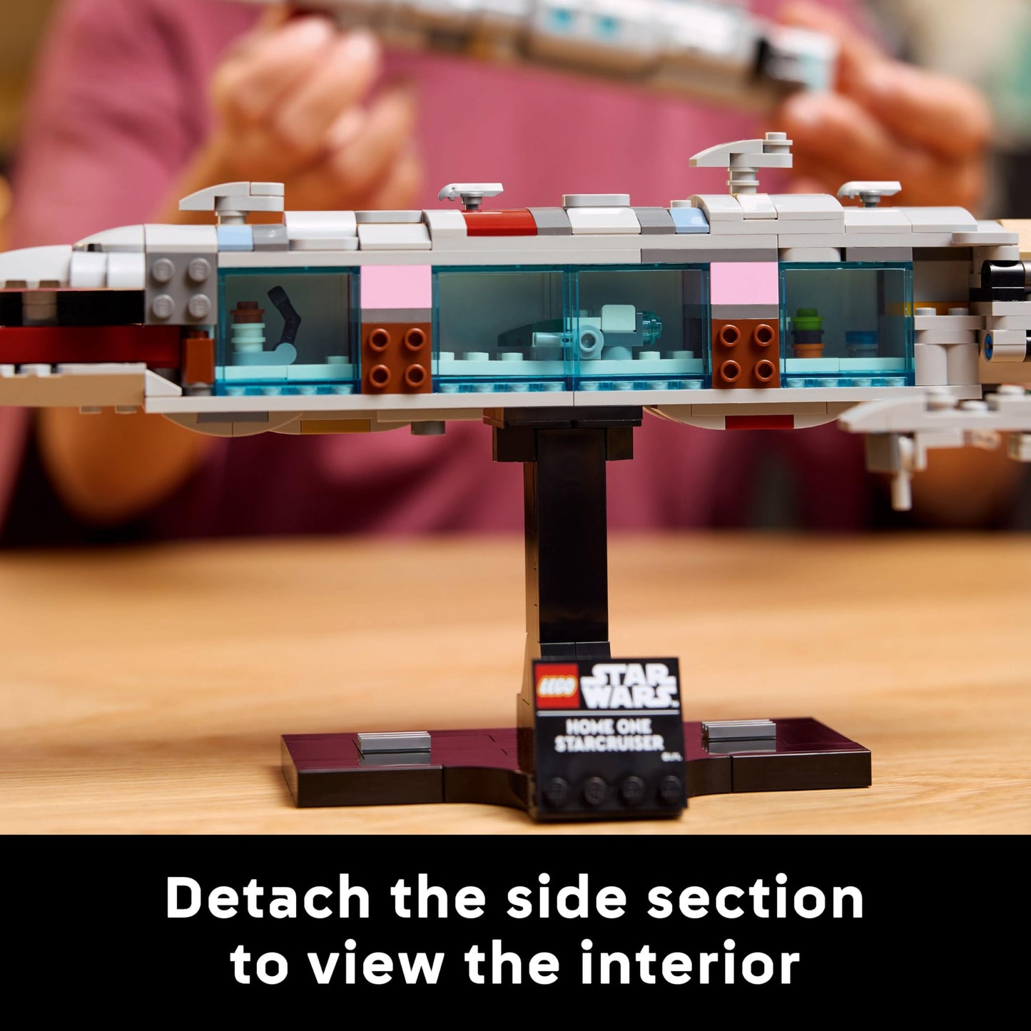 LEGO Star Wars 75405 Home One Starcruiser Building Set for Adults, Collectible Build-and-Display Starship Model with a Stand, Birthday Gift Idea for Men, Women and Teenage Fans of Return of The Jedi