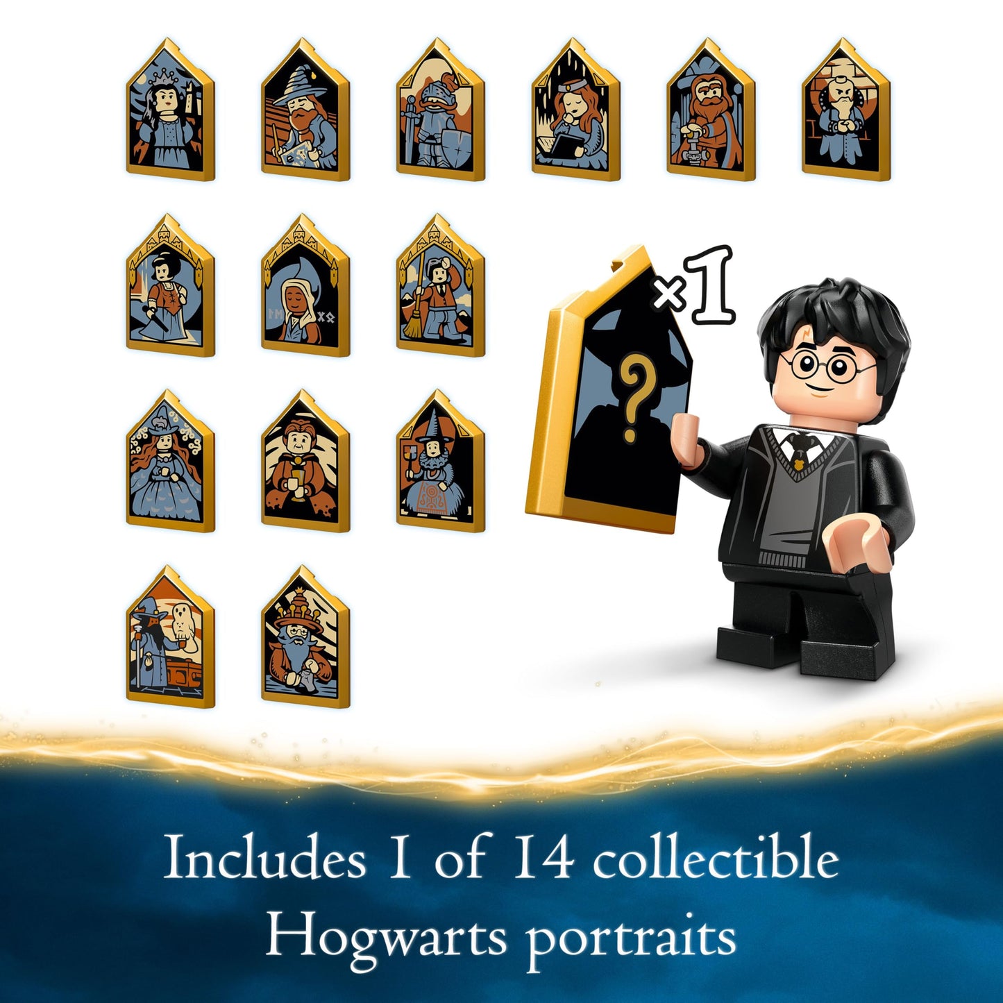 LEGO Harry Potter Hogwarts Castle Owlery set featuring minifigures and owls, perfect for imaginative play and role-play.