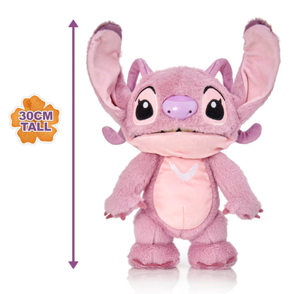 WOW! STUFF Disney Chatty Angel Deluxe , Puppetronic Angel, Puppet Animatronic, Over 50 Action and Sound Combinations , 30cm/12inches Height , Ages 6 to Adult, Pink