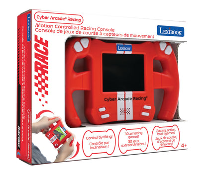 Lexibook, Cyber Arcade, Motion Console, 30 racing, action and puzzle games, Control by tilting, Red, JL3150