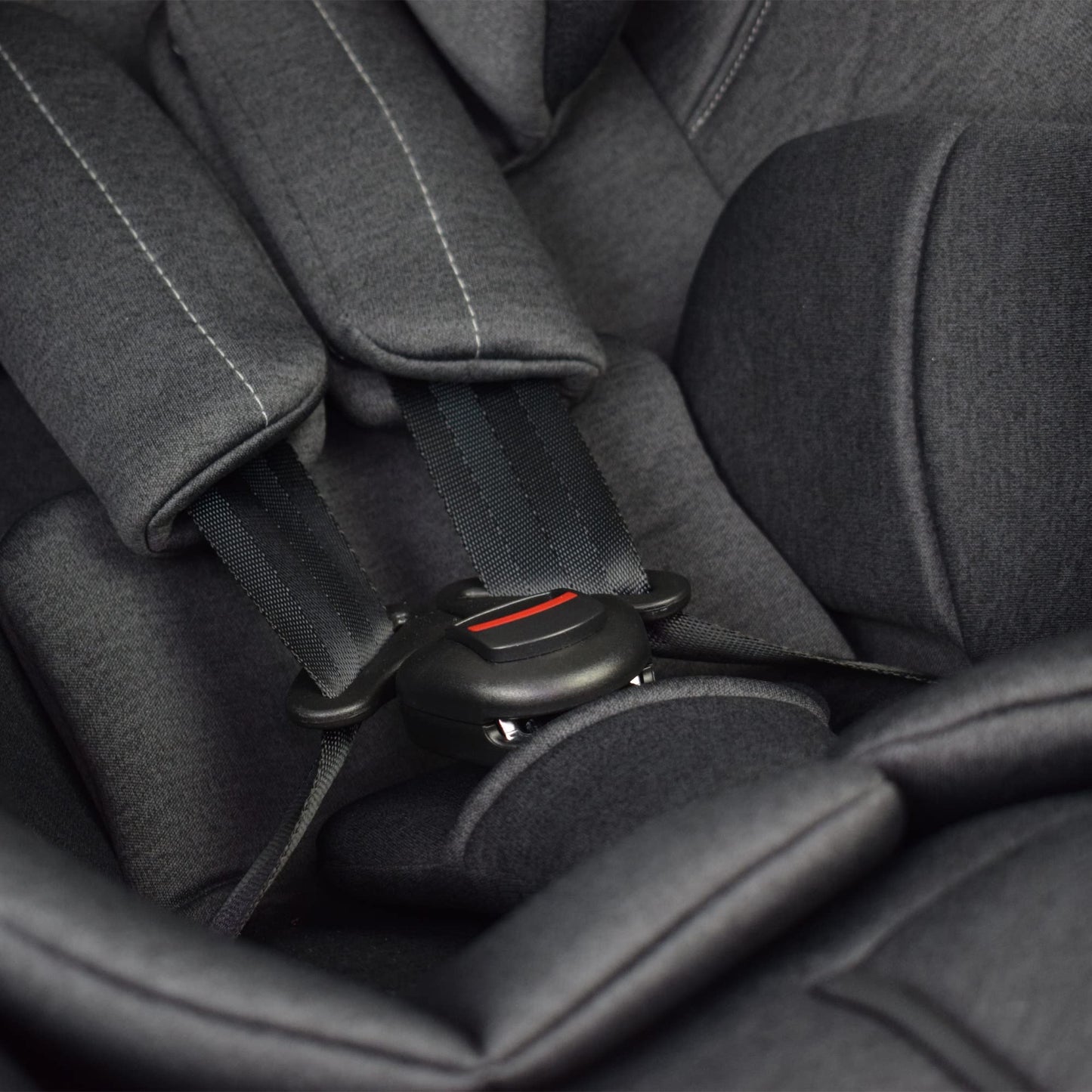 Cozy N Safe Fitzroy Group 0+1 Car Seat 0-18KG, Birth - 4 Years, 5 Point Harness, 4 Position Recline, Rear Facing from Birth to 13kg/ Forward Facing from 9kg to 18kg, Deep Padding - Graphite