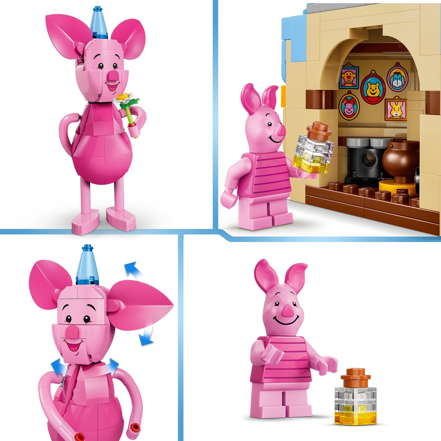 LEGO | Disney Piglet's Birthday Fun - Building Toy w/Cute Animal Figure, Birthday Cake & Collectible Minifigure - Gift Idea for 9+ Year Old Girls & Fans - 43305
