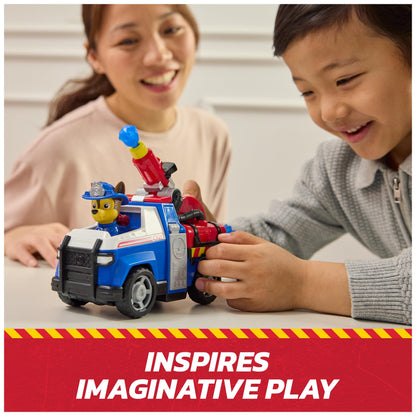 Paw Patrol Fire Rescue: Chase Rescue Fire Cruiser with Action Figure, Projectile Launcher, and Toy Truck, Kids Toys for Boys and Girls Ages 3 and Up
